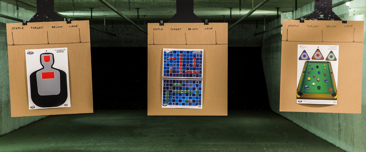 MA Indoor Shooting Range Targets American Firearms School
